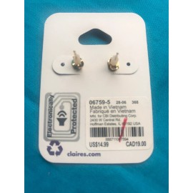 Claire’s One Pair Of Claire’s Christmas Theme Polar Bear 18 Karat Gold Plated Earrings