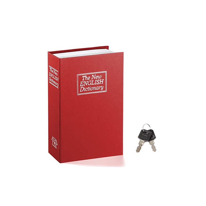 Book Safe with Key Lock - Parrency Dictionary Diversion Metal