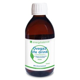 Ovega3 life DHA Drink Algenöl with Lime Flavour and Astaxanthin
