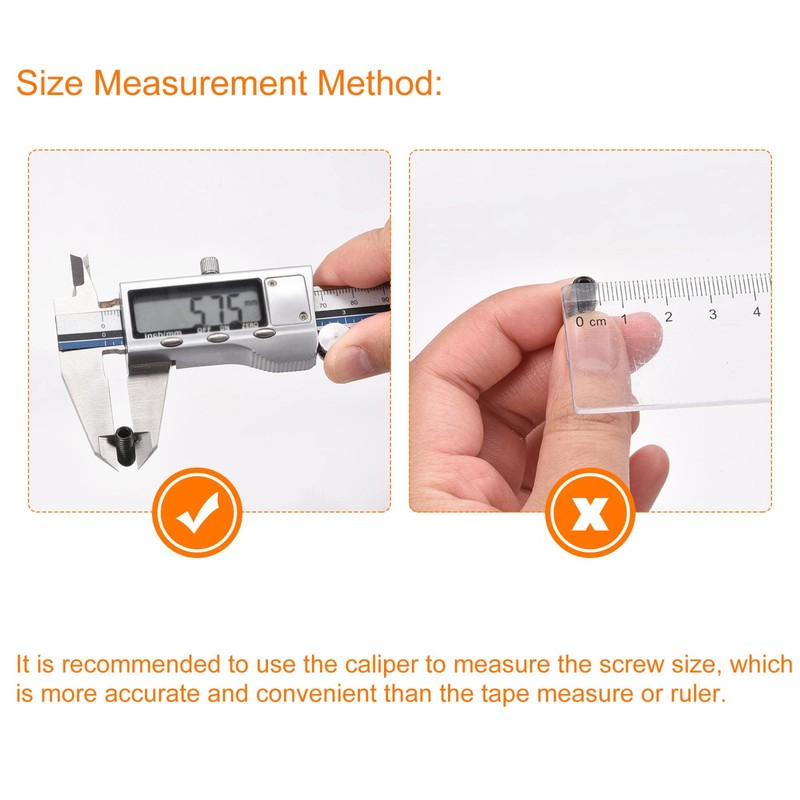 sourcing map Ball Point Set Screws, 5pcs M4 x 10mm