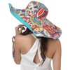 Women's Foldable Floppy Reversible Travel Beach Sun Visor Hat Wide
