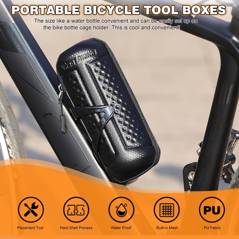profiwoab Bicycle Bottle Holder with Bicycle Storage Bag for Cycling,