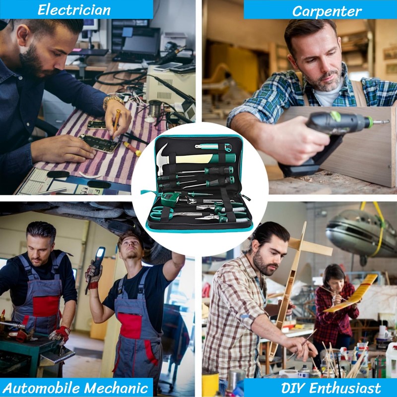 BLIRITEL Tool Bag Organizer, Oxford Tool Case Hardboard Kit, Portable