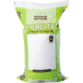GROW!T JSPERL24 - Grade #2 Perlite, Super Course, (4 Cubic Feet) Hydroponic Perlite - Better Aeration and Drainage, Derived from a Natural Source, Odorless and Lightweight, Completely Sterile