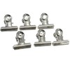 6 Pieces of 22mm Silver Metal Round File Clamps Stainless