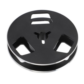 1/4 2.5 Inch Empty Tape Reel 3 Hole Universal Sound Tape Takeup Reel for Recording Open Reel Takeup Reel Machine Black