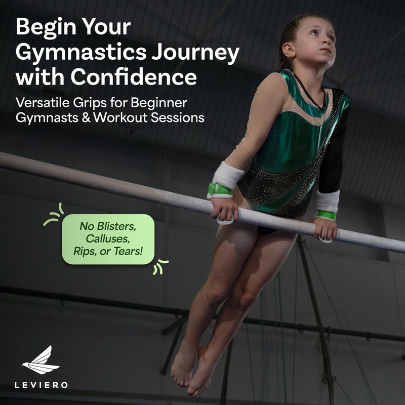 LEVIERO Palmies Gymnastics Grips, Grips for Gymnastics, Multipurpose Soft Leather