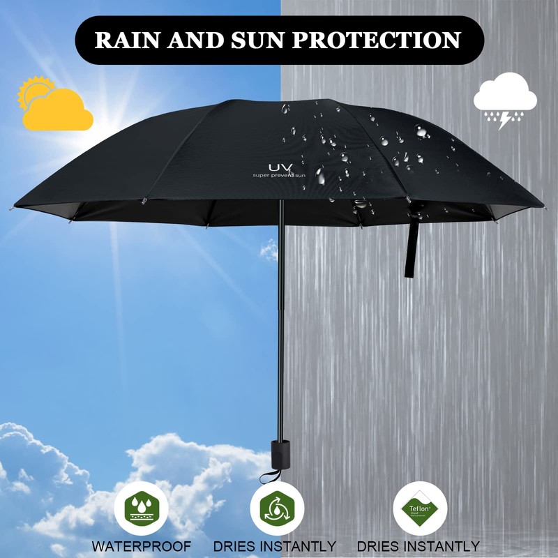 Vicloon Windproof Travel Umbrella, UV Blocked Umbrella, Compact, Light, Strong