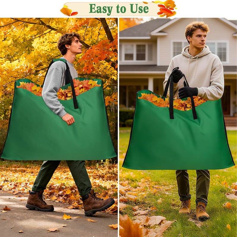 LUCKIPLUS Leaf Bag for Collecting Leaves, 600D Oxford Cloth Collapsible
