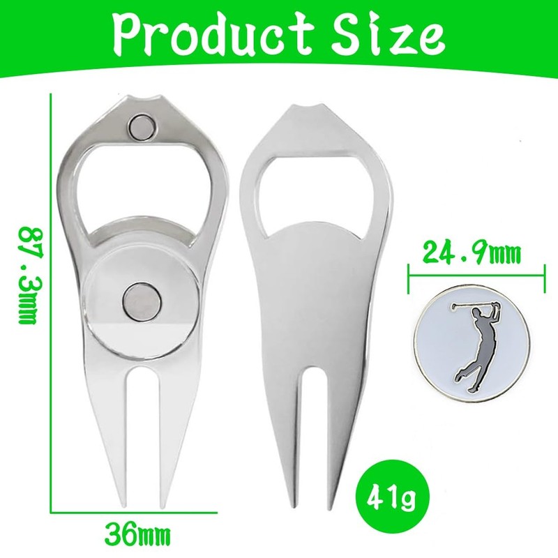 COYUN Golf Divot Tool, Golf Unisex Double Prong Divot Tool