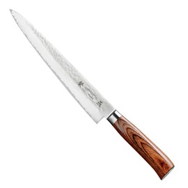 Tamahagane SAN Tsubame Stainless Steel Pakkawood Sujihiki Slicer Knife, 10.5-Inch