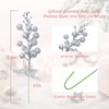14 Pcs 7.8 inch Silver Berry Stems - Artificial Glitter