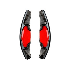 Carbon fiber Car steering wheel paddle shift extension stickers for Honda Civic(2022-2025)/Acura Integra(2023-2025) (Forged black)