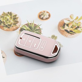 Tautrophen Key Fob Cover 2015-2022 Fit for Honda Accord Insight Smart Key