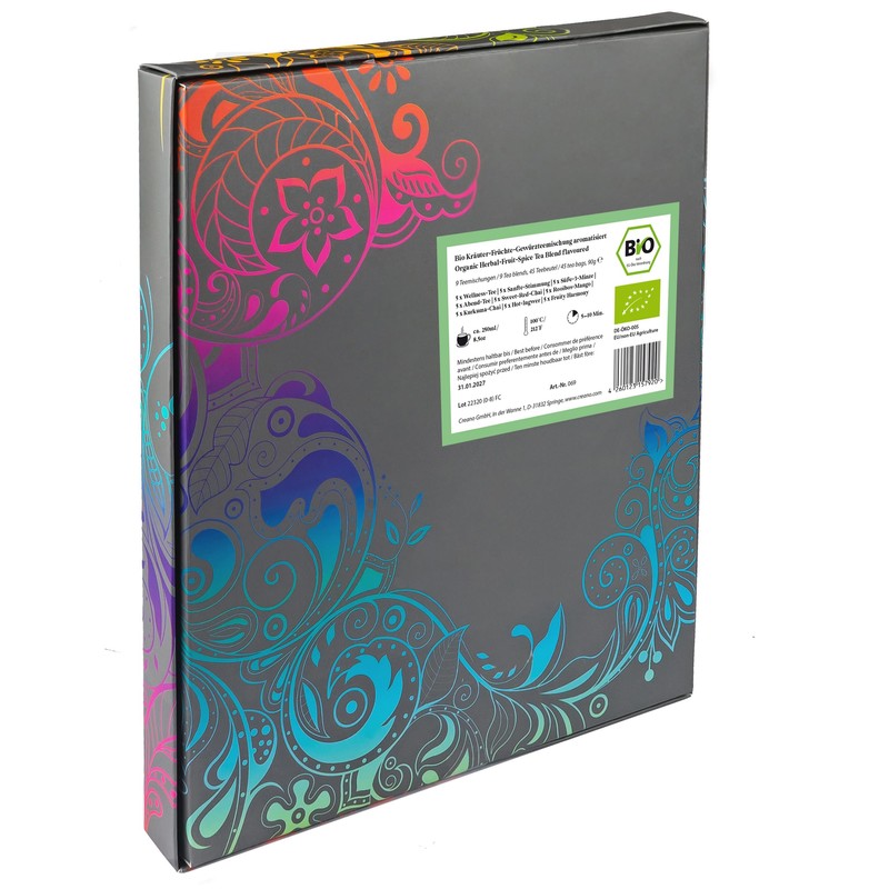 Creano Organic Herbal Tea Gift Set Grey "Organic Herbal Tea"