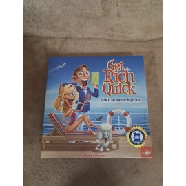 FoxMind Get Rich Quick Board Game by Foxmind NEW/ SEALED - SEAL OF EXCELLENCE DICE TOWER