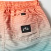 Rusty 963404 Boys Gradient Surf Trunks Board Shorts, orange