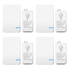 NineLeaf 4Pack Mini Wireless Light Switch and Receiver Kit, Wireless