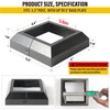 4Pack 3.5"x 3.5" Aluminum Deck Post Base Cover, Split Post