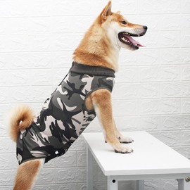 Dog Recovery Suit,Recovery Suit for Dogs After Surgery,Dog Onesie for Surgery Male and Female,Abdominal Wounds Post Surgical Recovery,Prevent Licking Surgical Wound Dog Cone Alternative,Camouflage,L
