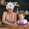 EUYKQNOI 3 Pcs Chef Half Mesh Catering Hats,Hairnets for Kitchen,Unisex