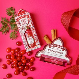 Poo-Pouri Before-You-Go Holiday Toilet Spray, Berry and Bright, 2 Fl Oz - Cranberry, Cinnamon and Balsam Fir
