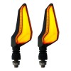 4 Piezas Direccionales Led Para Motocicleta Luz Drl Neon