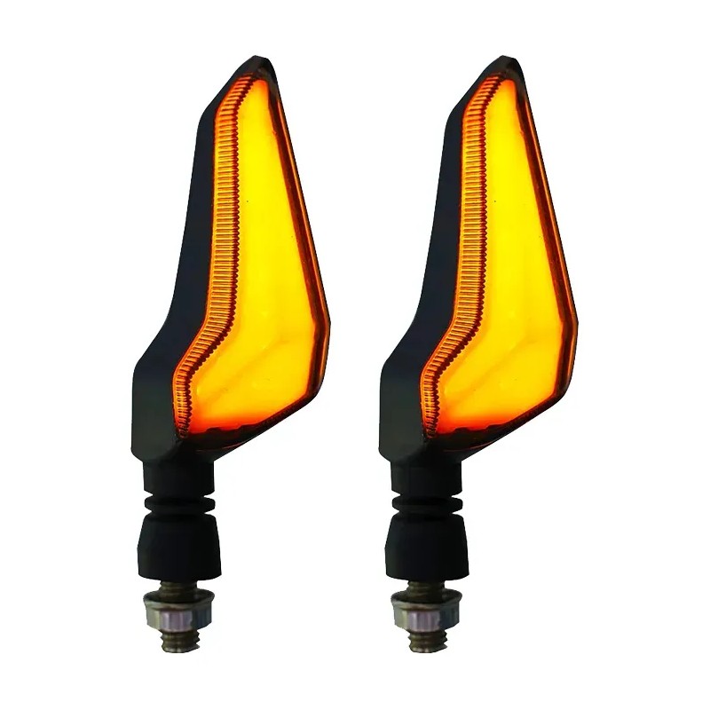 4 Piezas Direccionales Led Para Motocicleta Luz Drl Neon