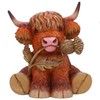 Nemesis Now Highland Thistle Highland Thistle Cow Figurine, Resin, Brown,