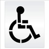 Parking Lot Stencil - 39" - ADA Handicap Stencil (3"