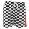 Summer Breathable Beach Shorts Men Black White Plaid Fashionable Casual