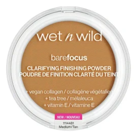 Polvo Traslúcido Matificante Vegano Bare Focus Wet n Wild | Sin Talco, No Comedogénico, Larga Duración, Fijador Maquillaje,Ideal Para Piel Grasa y Sensible Tono Light Medium