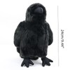 POPOTATO Large Crow Stuffed Animal Realistic 9.44'' Black Crow Plush