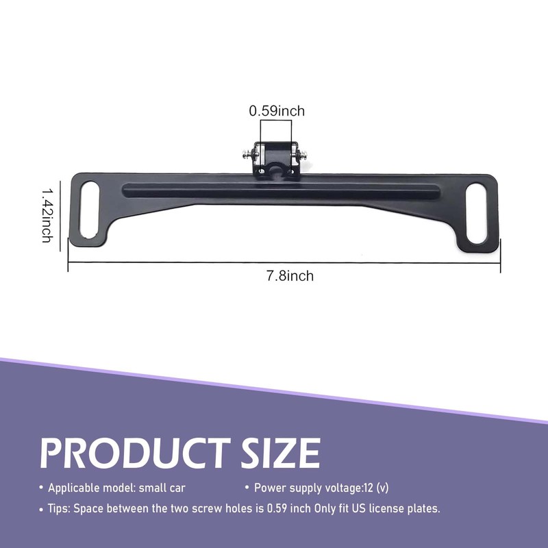 Ferianl Car Rear View Camera License Plate Bracket, Installation Holder