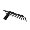 KADAX Garden Rake without Handle, Metal Garden Rake, Lawn Rake