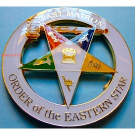 Past Matron OES Cut Out Alloy Zinc Car Emblem