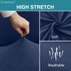 Granbest High Stretch Dining Chair Slipcovers, Universal Fit Jacquard Parson