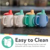 Nuby First Training Cup - Silicone Cup with Free-Flow Spout
