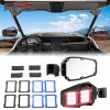 DYSO Racing Side Rear View Mirror w/24 LED Light For