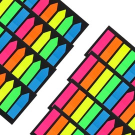 JANYUN 1600 Pieces Small Sticky Tabs for Page Markers, Morandi Sticky Note Tabs Page Markers Arrow Index Tabs for Note Classification Colored