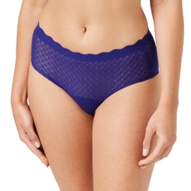 Sloggi Women's Zero Feel Lace High Waist Brief Briefs, Blue Ink