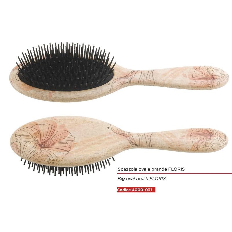 Lombard Cutlery Wooden Hair Paddle Brush with Anti Static Effect