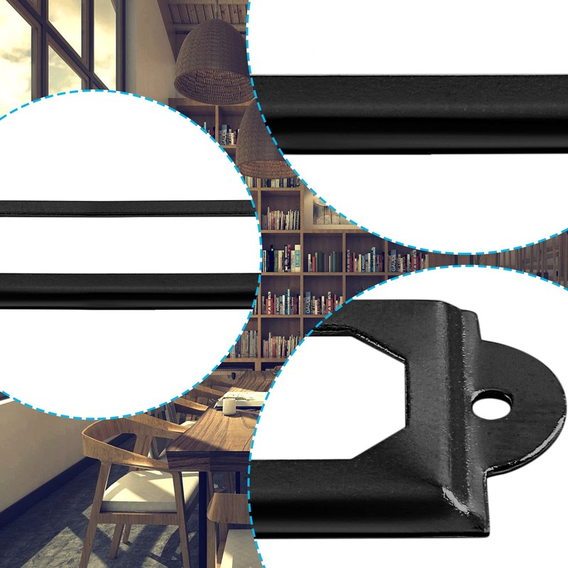 Suiwotin 60pcs Metal Label Holder, Black Metal Library Tags, File