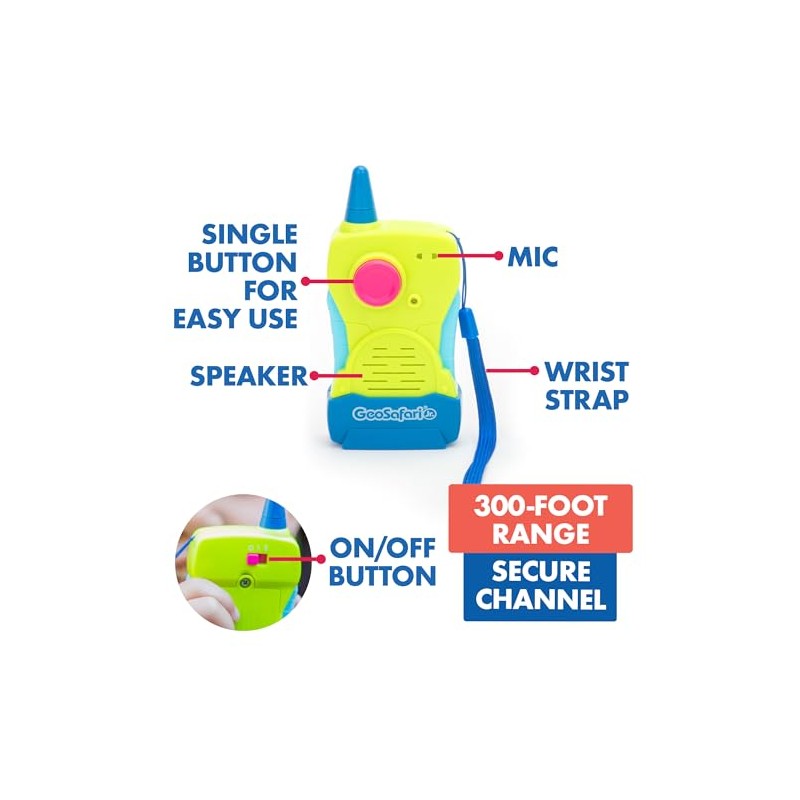 Educational Insights GeoSafari® Jr. My First Walkie Talkies, Preschool STEM