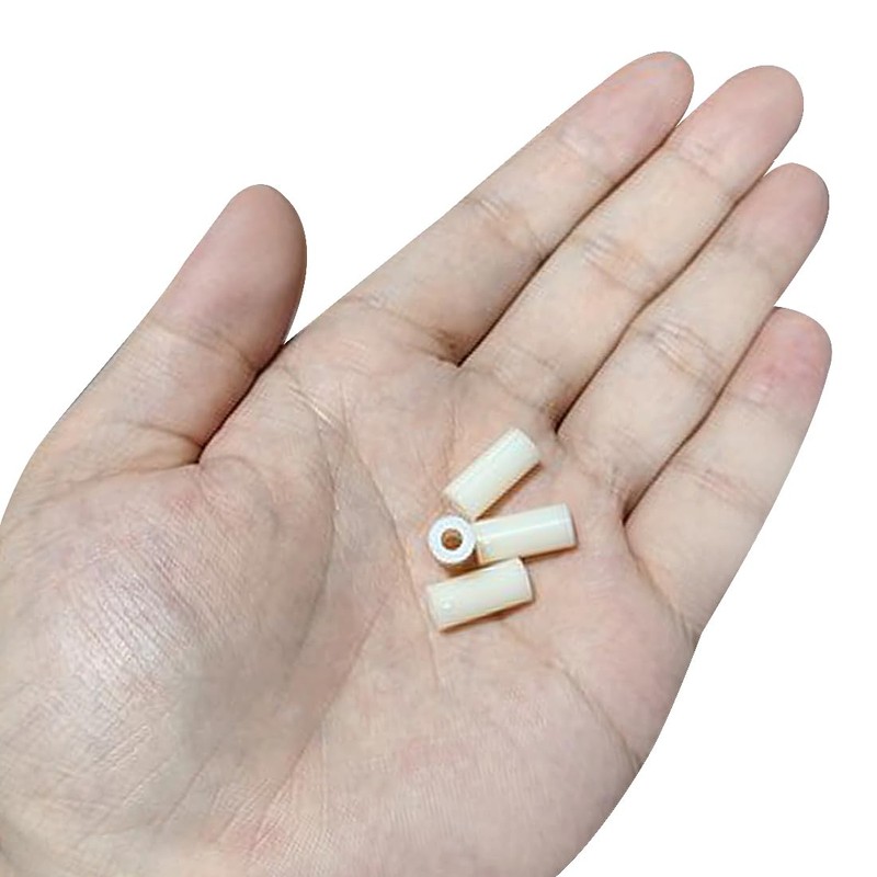 sourcing map ABS Round Insulation Column Standoff Support Spacer 7