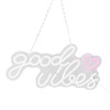 Neon Sign Good Vibes LED Light Acrylic USB Powered Wall