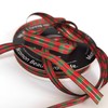 Micomon Cinta dorada metálica de Navidad para embalaje de tartas,