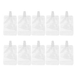 30 frascos reutilizables transparentes para bebidas de viaje, 100 ml, bolsa de agua, de plástico, para bebidas líquidas, para viajes, licor, fiesta, leche, bebidas, hogar, vino, camping
