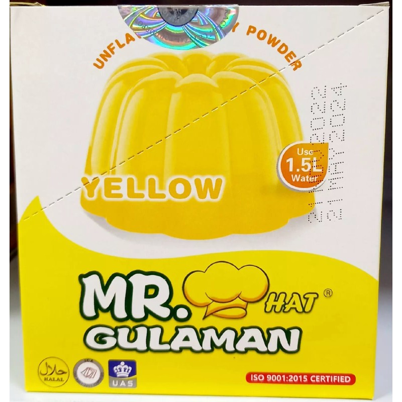 Mr. Hat Gulaman Unflavored Jelly Powder 1 Box YELLOW (10