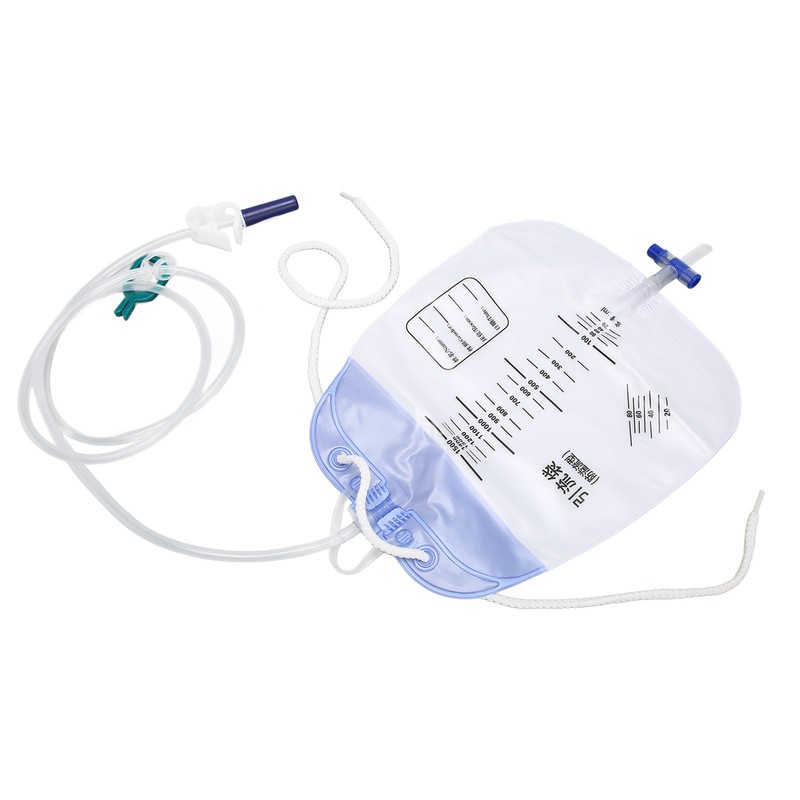 5Pcs Urinary Drainage Bag Thickened PVC Anti Reflux Disposable Urine